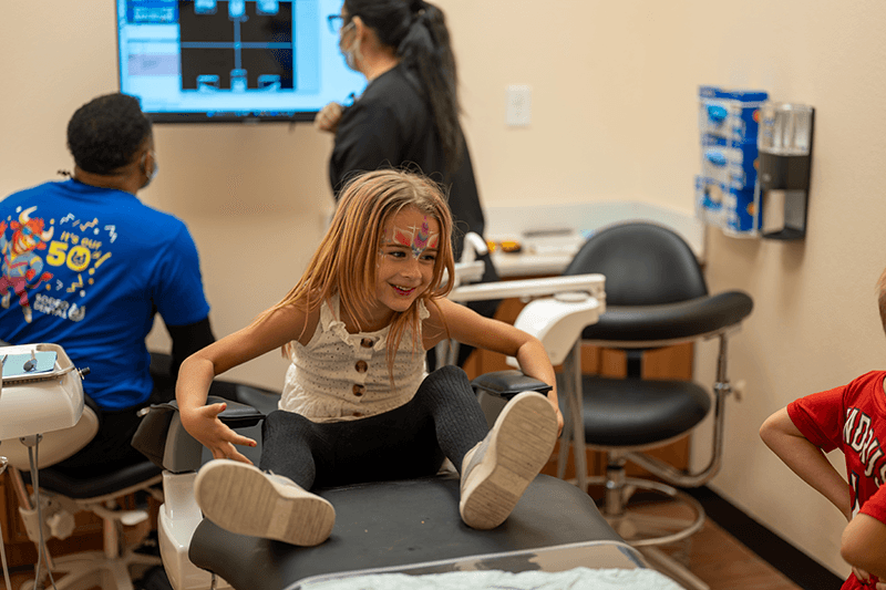 Fun pediatric dental visit