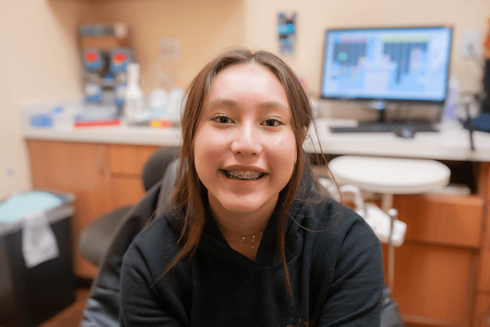 Happy braces patient at Rodeo