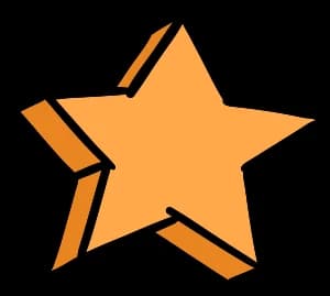 Orange Star — Rodeo Dental Halloween sticker