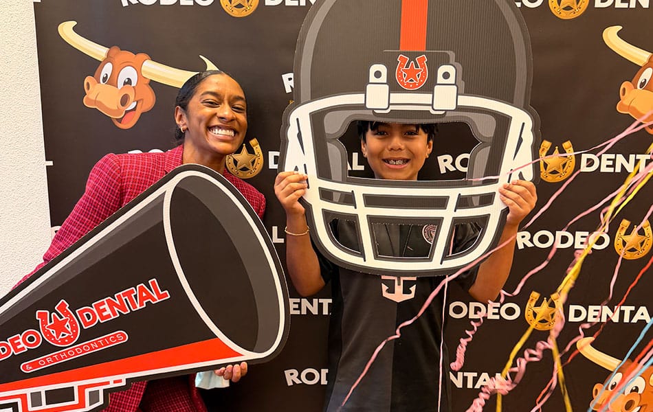 Happy family after orthodontics appointment