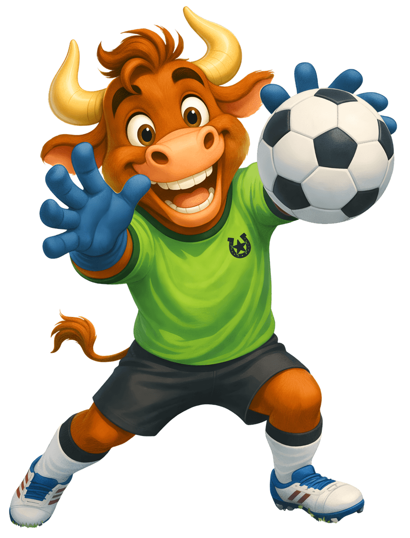 MooMoo as the goalkeeper