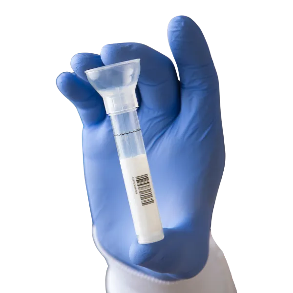 An at-home saliva collection kit